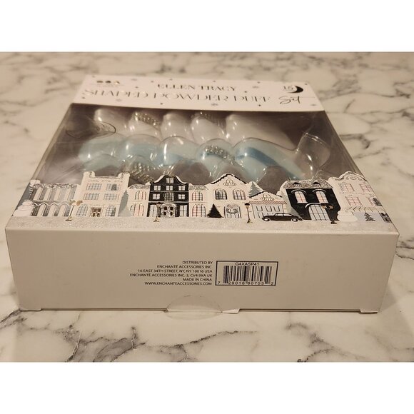 Ellen Tracy Shaped Powder Puff Set 15 Count For Applying Fine Powders - Picture 4 of 4